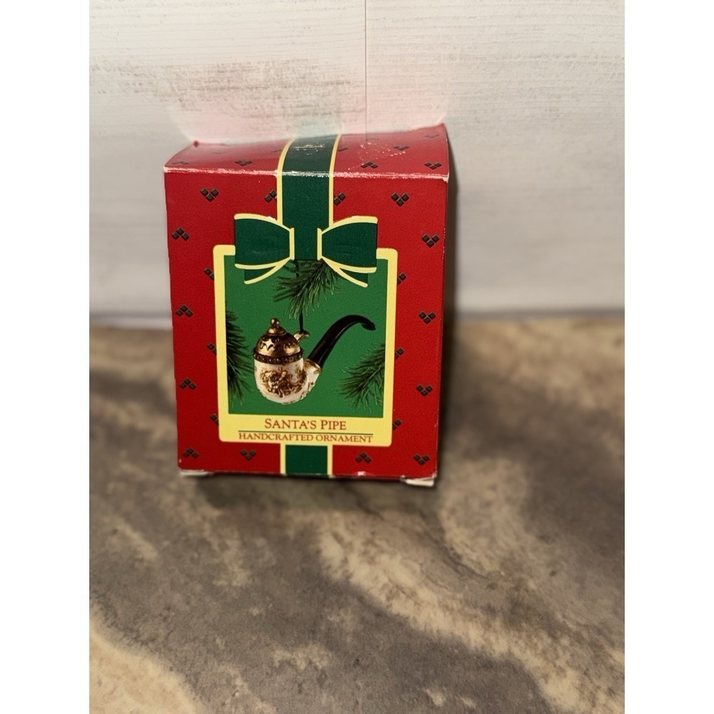 Hallmark Santa's Pipeโ Handcrafted Ornament 1985